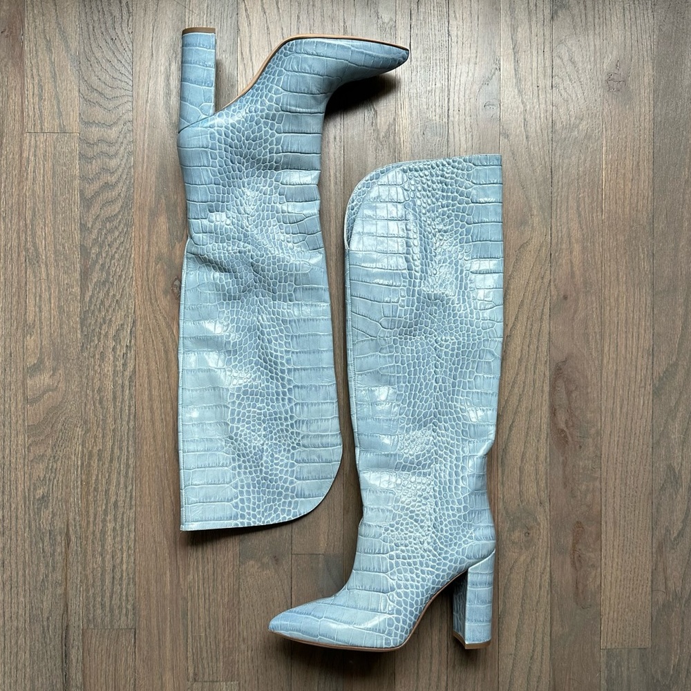 Paris Texas Light Blue Boots
